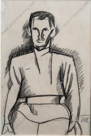 Portrait. The sketch., 1913 - Piotr Kontchalovski