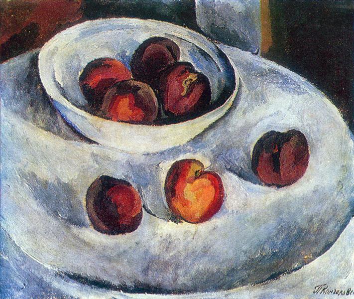 Still Life. Peaches., 1913 - Pjotr Petrowitsch Kontschalowski