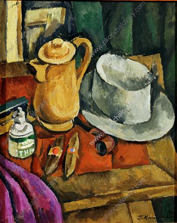 Still Life. Sombrero., 1916 - Pjotr Petrowitsch Kontschalowski