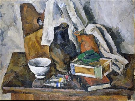 Натюрморт с крынкой, 1919 - Пётр Кончаловский