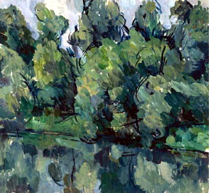 Trees near the lake, 1921 - Петро Кончаловський