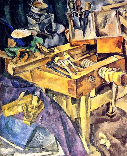 Workbench, 1917 - Pyotr Konchalovsky