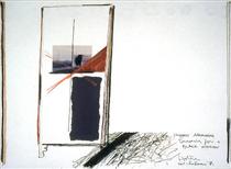 Towards Aramoana (Drawing For A Black Window) - Ralph Hotere