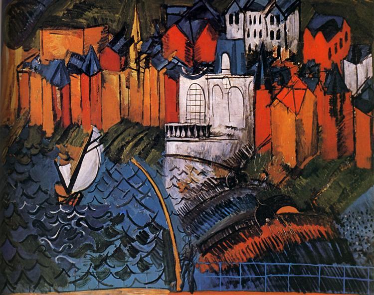 Sailboat at Sainte-Adresse, 1912 - Raoul Dufy