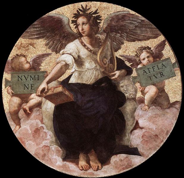 Poetry, from the 'Stanza della Segnatura', 1509 - 1511 - Raphael