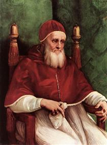 Portrait von Papst Julius II - Raffael