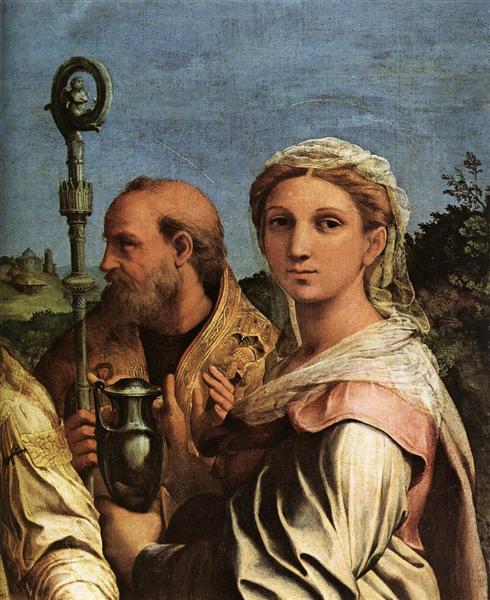 St. Cecilia with Saints (detail), 1516 - Raphael