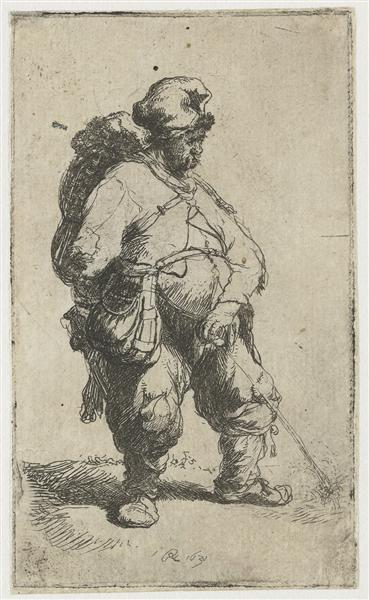 A man making water, 1631 - Рембрандт