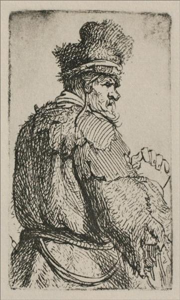 An Old Man Seen from Behind, 1631 - 林布蘭