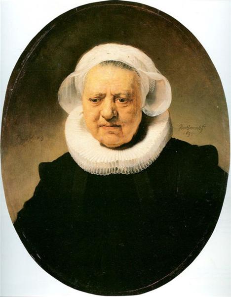 Portrait of Aechje Claesdar, 1634 - Rembrandt