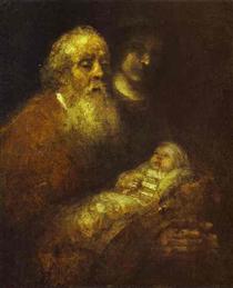Simeon in the Temple - Rembrandt