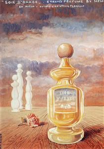 Soir d'orage, strange perfume by mem - Rene Magritte