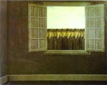 The month of the grape harvest - Rene Magritte