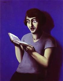 The submissive reader - Rene Magritte