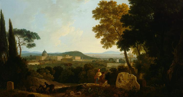 St Peters and the Vatican from the Janiculum, Rome, 1757 - Річард Вілсон