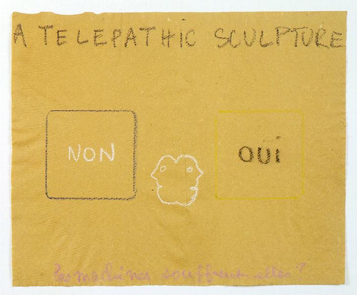 Telepathic Sculpture, 1975 - Robert Filliou