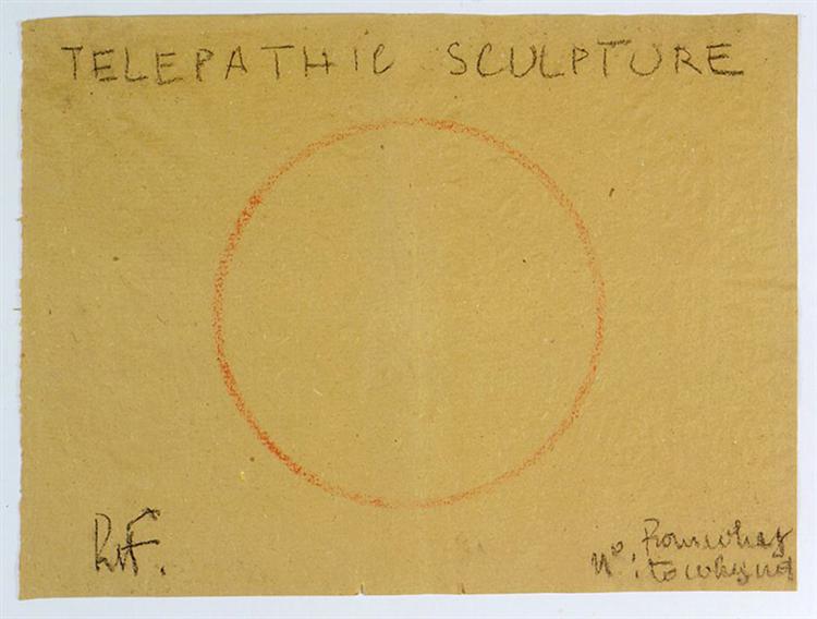 Telepathic Sculpture, 1975 - Robert Filliou