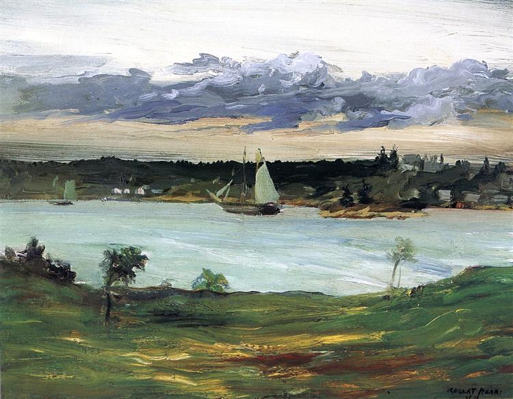 Ship in the Bay, 1903 - Robert Henri