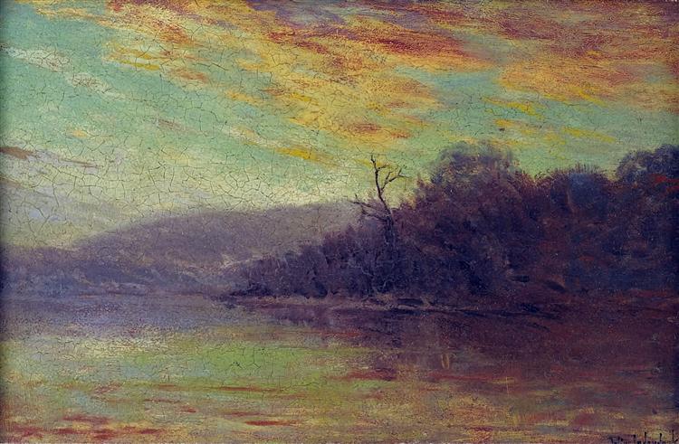 Autumn Sunset, 1908 - Роберт Джулиан Ондердонк