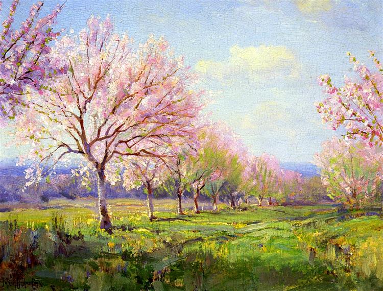 Peach Orchard on Mavericks Farm, 1915 - Robert Julian Onderdonk