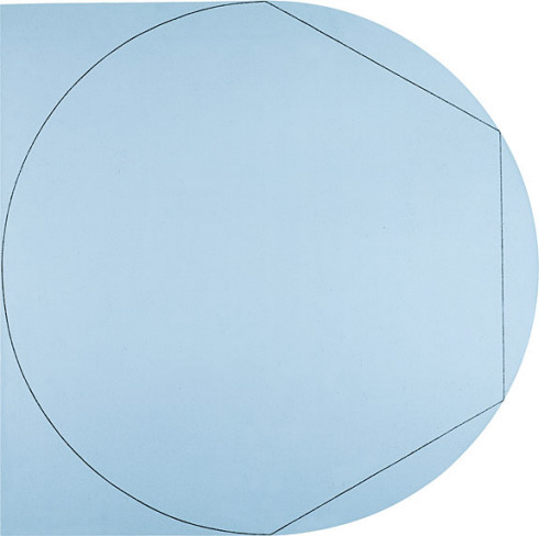Circle In and Out of a Polygon 2, 1973 - Robert Mangold