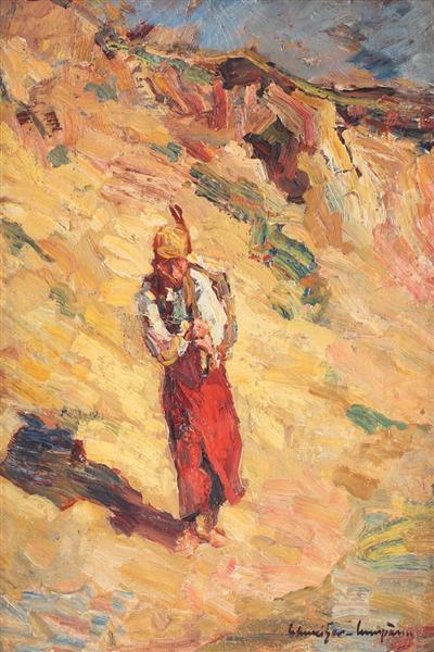 Tatar Woman Coming from the Well, 1929 - Рудольф Швейцер-Кумпана