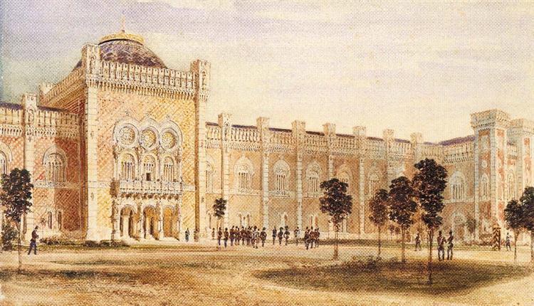 View of Arsenal Museum, 1857 - Рудольф фон Альт