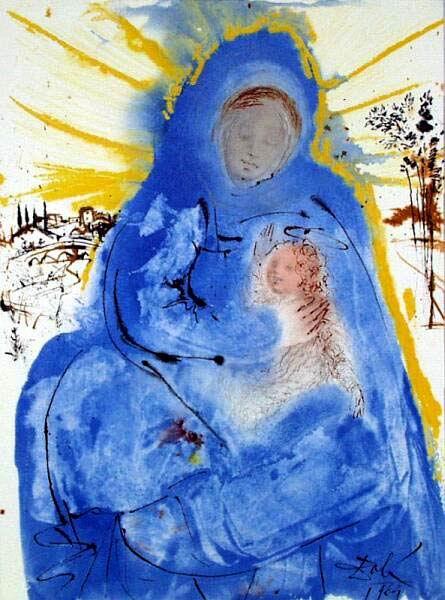 Maria conferens in corde suo (Matthew 1:23), 1964 - 1967 - Salvador Dalí