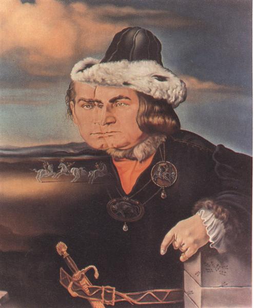 Portrait of Laurence Olivier in the Role of Richard III, 1955 - Сальвадор Дали