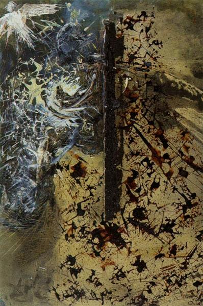 Religious Scene in Particles, c.1958 - Salvador Dalí