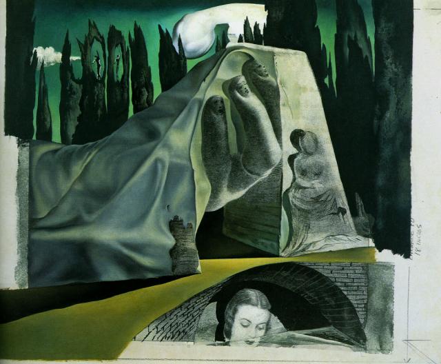 Study for a Backdrop, c.1950 - Salvador Dali