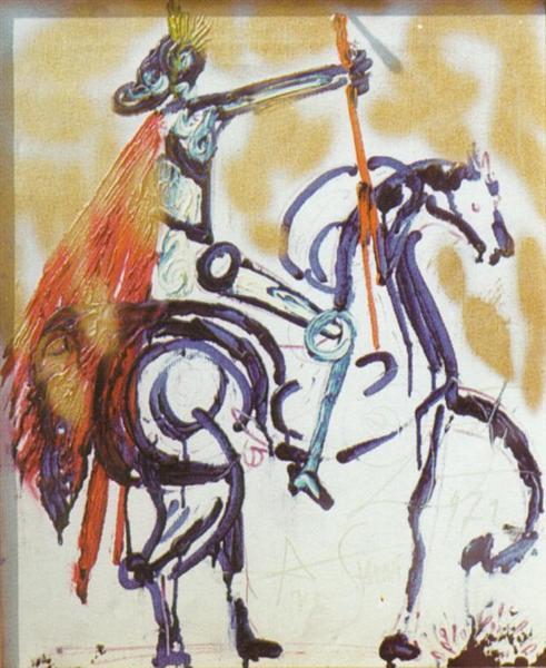 Trajan on Horseback, 1972 - Сальвадор Дали