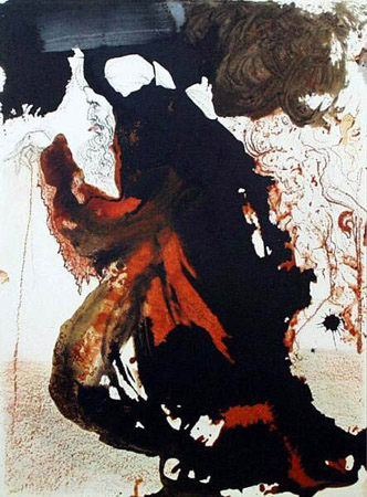 Trulla caementarii in manu Domini (Amos 7:7), 1964 - 1967 - Salvador Dalí