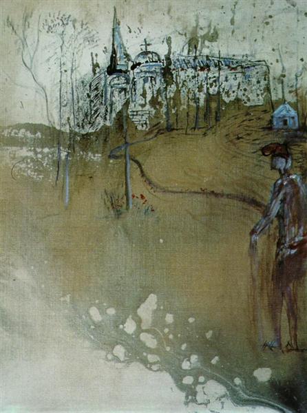 Untitled (Imaginary Landscape at Pubol), 1981 - Salvador Dali