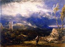 Christian Descending into the Valley of Humiliation - Samuel Palmer
