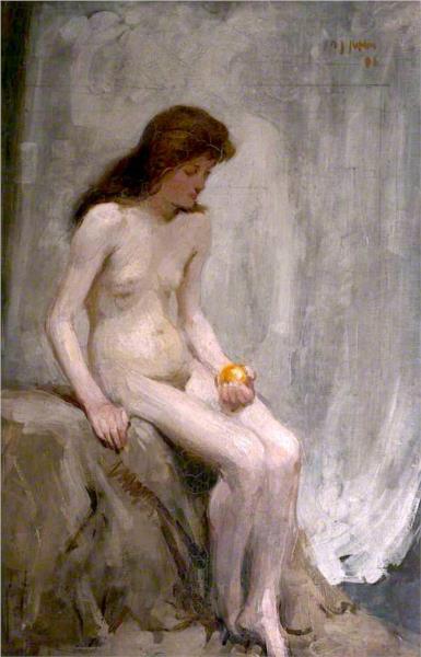Nude in Studio Interior, 1896 - Сэмюэл Пепло