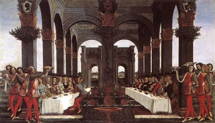 The Story of Nastagio degli Onesti, 1483 - Sandro Botticelli