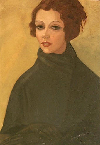 Portrait of Balieva - Komissarghevskaia, c.1925 - Сергій Судєйкін