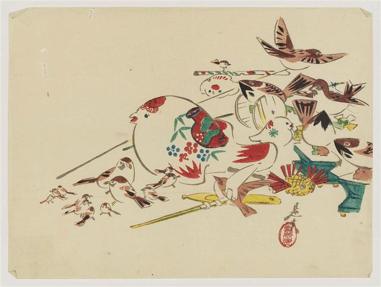 Bird Toys - Shibata Zeshin