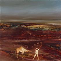 Camel and Figure - Sidney Nolan