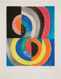 Abstract Composition with Semicircles - Sonia Delaunay-Terk