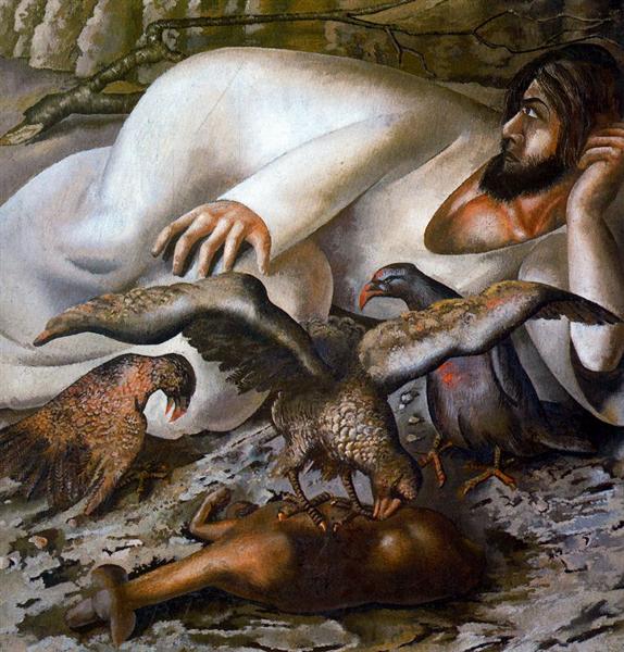 Christ in the Wilderness - The Eagles, 1943 - Stanley Spencer