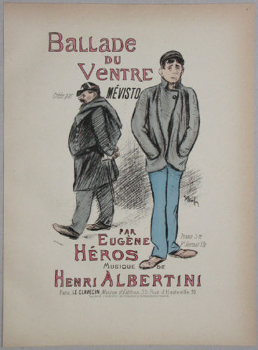 Ballade du Ventre, 1892 - Теофіль Стейнлен