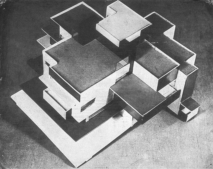 Model private house, 1923 - Theo van Doesburg - WikiArt.org