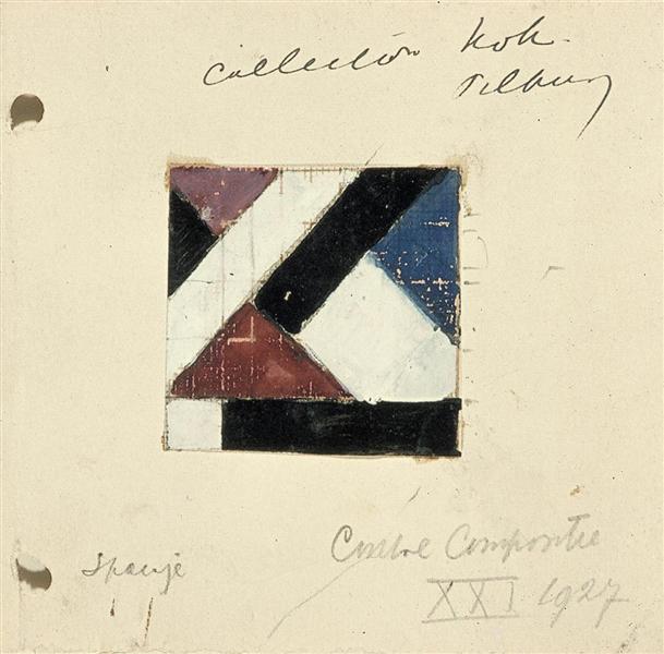 Studie voor Contra compositie XXI - Theo van Doesburg