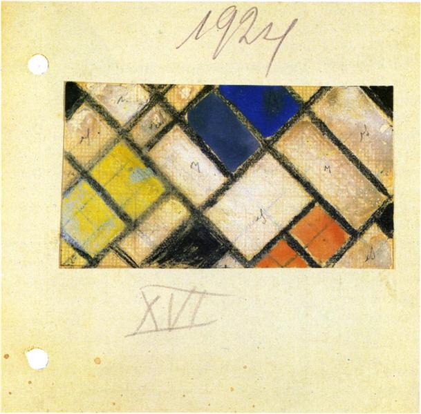 Study for Counter composition XVI - Theo van Doesburg