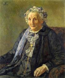 Portrait of Madame Monnon - Théo van Rysselberghe