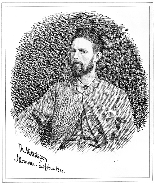 Selvportrett, 1888 - Theodor Severin Kittelsen