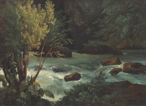 Stream in Auvergne near Royat, 1830 - Теодор Руссо