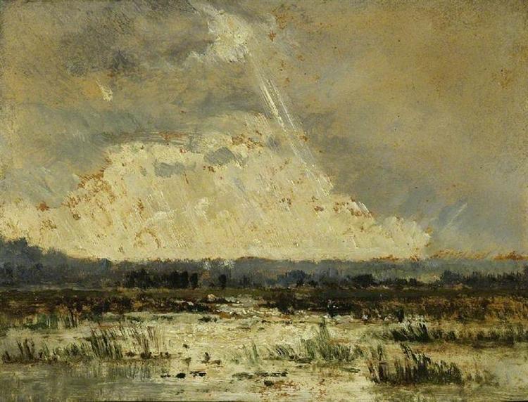 The Marsh in the Souterraine, 1842 - Теодор Руссо